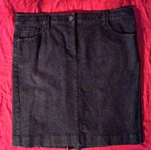 Ann Taylor Loft Dark wash Denim skirt